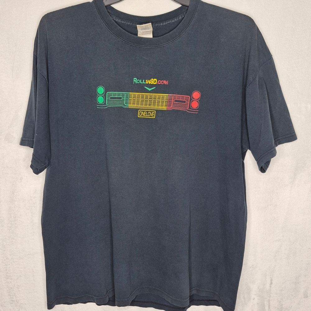Vintage Y2K Rollin SD California One Love T Shirt Size XL